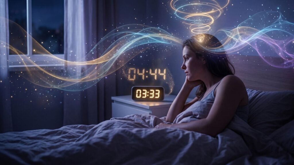 Acordar às 03:33 ou 04:44: O Alerta Biológico e Espiritual Que Você Está Ignorando